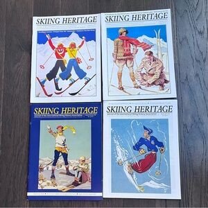 Skiing Heritage Magazine Collection with Vintage Artwork